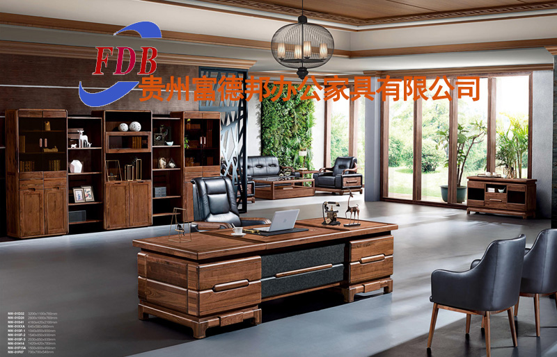 2022-办公区老板桌-驰承系列-富德邦家具