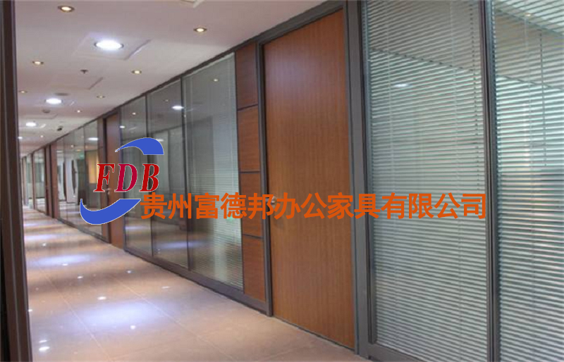 36款单层玻璃屏风办公隔断